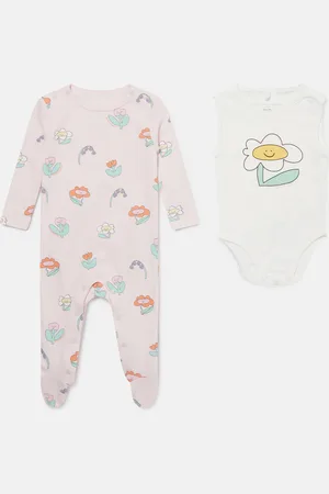 Stella McCartney Set Pagliaccetti con Stampa Fiori,
