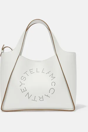 Stella McCartney Borsa a tracolla Logo in Alter Mat zigrinato, Donna