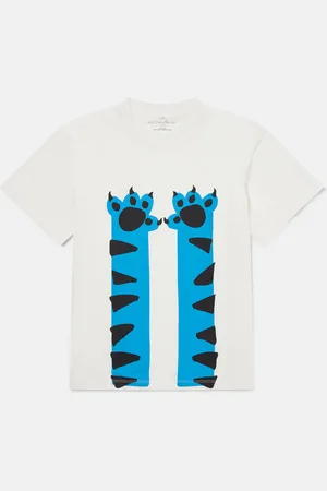 Stella McCartney Maglietta con Grafica Gatto,