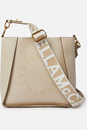 Stella McCartney Borsa a Tracolla Quadrata con Logo, Donna