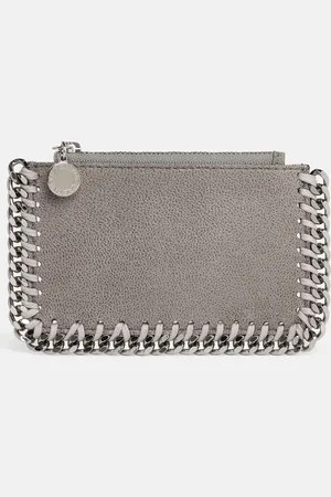 Stella McCartney Portacarte con Zip Falabella, Donna