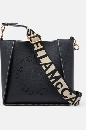 Stella McCartney Borsa a Tracolla Quadrata con Logo, Donna