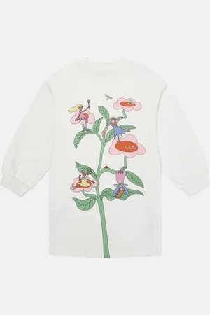 Stella McCartney Abito felpa girocollo stampa fate,