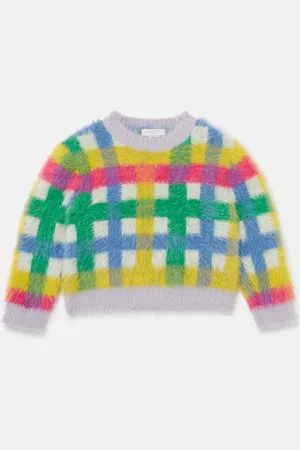 Stella McCartney Cardigan Lavorato a Maglia a Righe Arcobaleno, Donna,