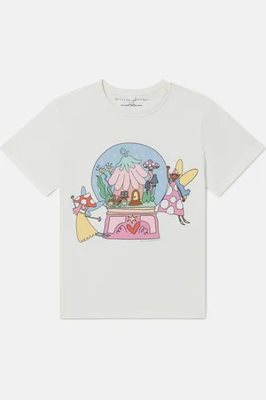 Stella McCartney Maglietta girocollo con stampa fate,
