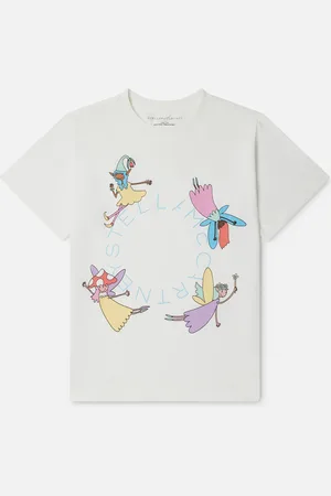Stella McCartney Maglietta girocollo con stampa fate,