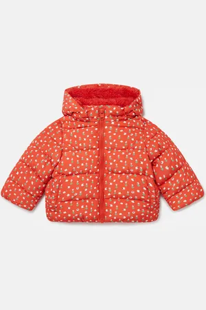 Stella McCartney Piumino con Cappuccio e Motivo Floreale, Donna,