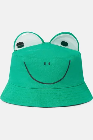 Stella McCartney Cappello a secchiello grafica rana,