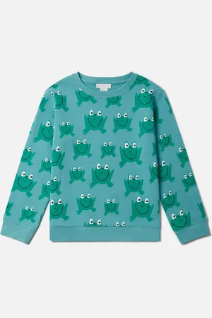 Stella McCartney Felpa girocollo stampa rana,