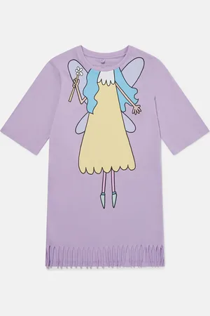 Stella McCartney Abito maglietta girocollo grafica fata,