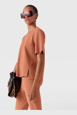Stella McCartney Maglietta Boxy a Maniche Corte, Donna,