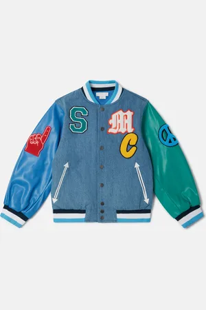 Stella McCartney Bomber Varsity con Ricamo Iniziali Marchio,