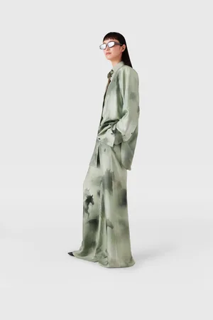 Stella McCartney Pantaloni con Coulisse e Stampa Cavalli, Donna,