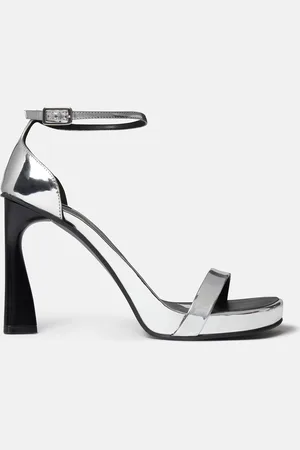 Stella McCartney Sandali con tacco specchiati Elsa, Donna,