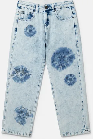 Stella McCartney Jeans in Denim con Grafica Sponge Bob,