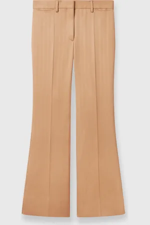 Stella McCartney Pantaloni Svasati a Righe e Vita Bassa, Donna,