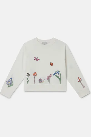 Stella McCartney Maglia con cappuccio amici del bosco,