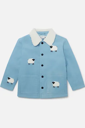 Stella McCartney Giacca di Jeans con Motivo Pecora, Donna,