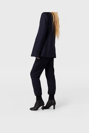 Stella McCartney Pantaloni Sportivi in Lana Elasticizzata, Donna,