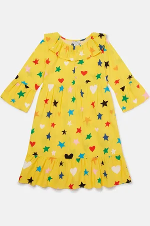 Stella McCartney Abito a Maniche Lunghe con Stampa Stelle,