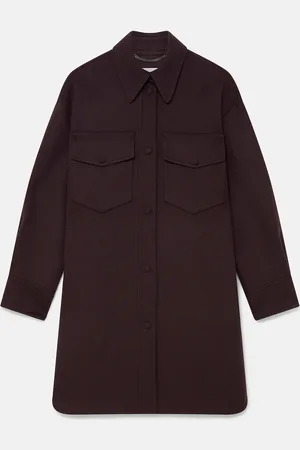 Stella McCartney Camicia Double Face a Maniche Lunghe, Donna,