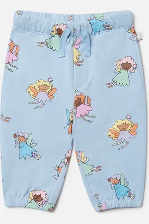 Stella McCartney Jogger con coulisse con stampa fate,