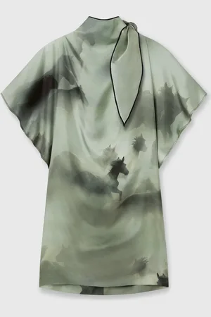 Stella McCartney Abito con Stampa Cavalli, Donna,
