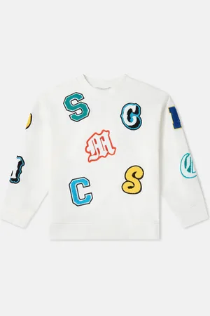 Stella McCartney Felpa con Ricamo Iniziali Marchio,