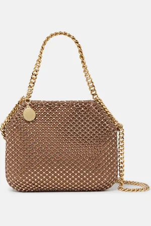 Stella McCartney Tote Micro Falabella con Cristalli, Donna