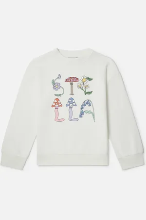 Stella McCartney Felpa girocollo scritta foresta Stella,