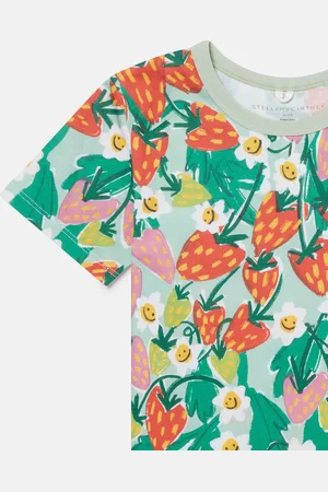Stella McCartney Maglietta con Stampa Fragole,