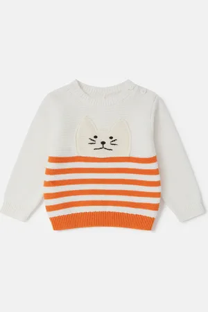 Stella McCartney Maglia con Ricamo Grafica Gatto,