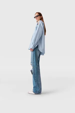 Stella McCartney Camicia Oxford Falabella con Catene, Donna,