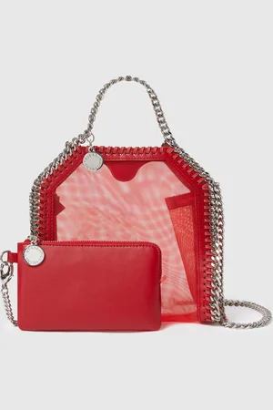 Stella McCartney Tote Micro Falabella in Rete, Donna