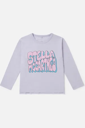 Stella McCartney Maglietta a Maniche Lunghe con Grafica Stella, Donna,