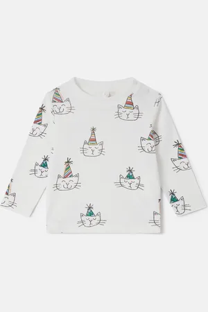 Stella McCartney Felpa con Stampa Gatto,
