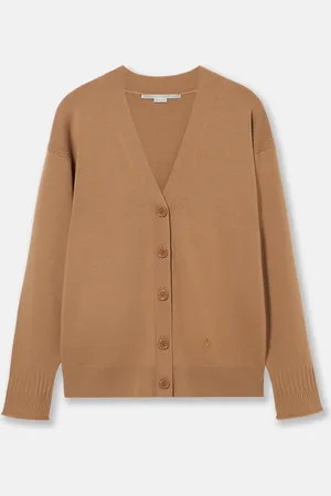 Stella McCartney Cardigan a Maniche Lunghe con Scollo Rotondo, Donna,