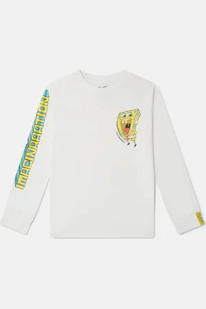 Stella McCartney Maglietta a Maniche Lunghe con Grafica Sponge Bob,