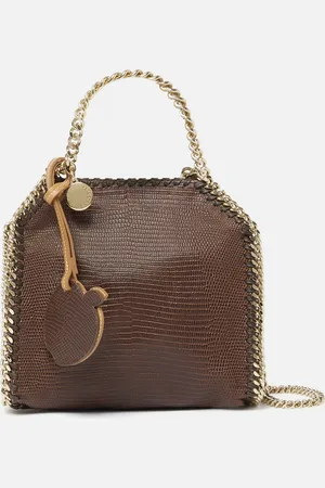 Stella McCartney Tote Micro Falabella con Scaglie in Rilievo, Donna