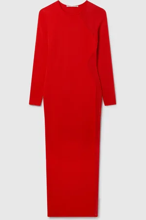 Stella McCartney Abito Miracle a Maniche Lunghe in Maglia Compatta, Donna,