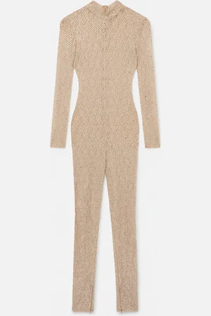 Stella McCartney Body in Pizzo con Diamanti, Donna,