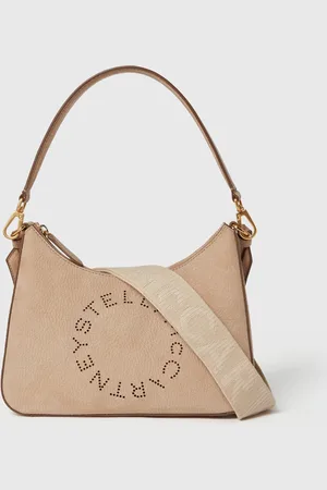Stella McCartney Borsa a Tracolla Quadrata con Logo, Donna