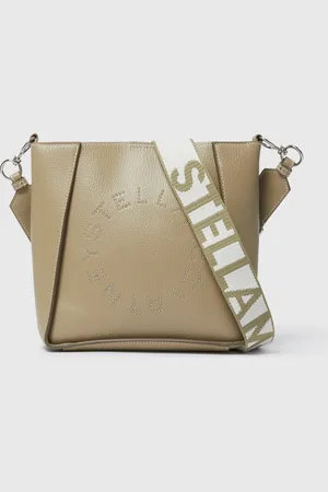 Stella McCartney Borsa a Tracolla Quadrata con Logo, Donna