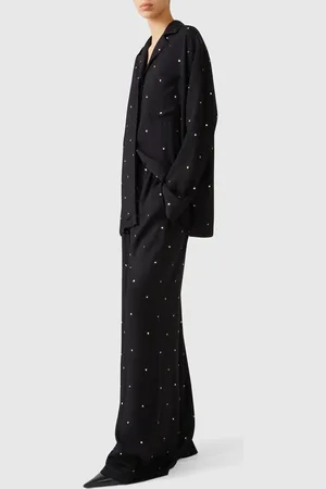 Stella McCartney Camicia oversize con cristalli senza piombo, Donna,