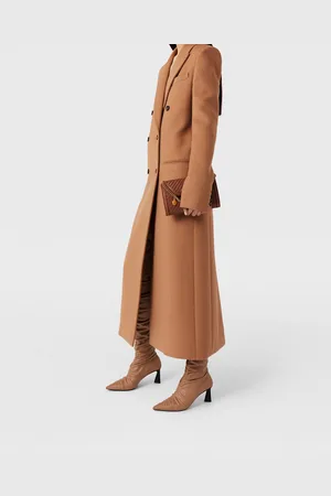 Stella McCartney Cappotto Doppiopetto Lungo in Lana, Donna,