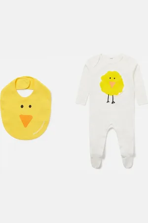 Stella McCartney Set bavaglino e Tutina Motivo Pulcino, Donna,