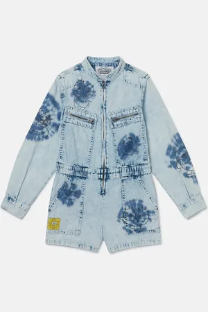 Stella McCartney Abito in Denim con Grafica Sponge Bob,