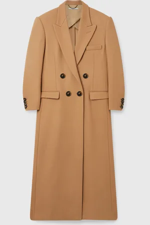 Stella McCartney Cappotto Doppiopetto Lungo in Lana, Donna,