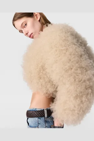 Stella McCartney Cardigan Soffice a Maniche Lunghe in Filato Peekaboo, Donna,