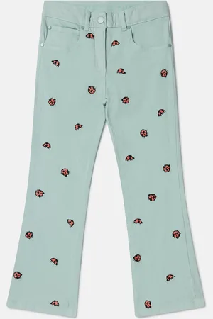 Stella McCartney Jeans in denim a gamba dritta coccinella,